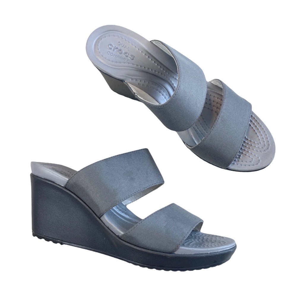Crocs Leigh II 2-Strap Wedge Sandals